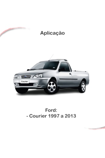 Kit Canaleta Com Pestana Para 2 Portas Courier 1997 a 2013