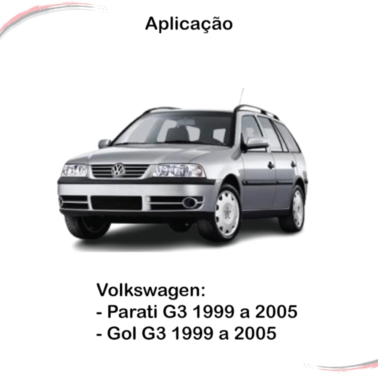 Kit Completo 4 Limitadores Porta Parati Gol G3 1999 a 2005