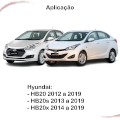 Kit Completo 4 Maçaneta Externa Cromada HB20 HB20S Até 2019