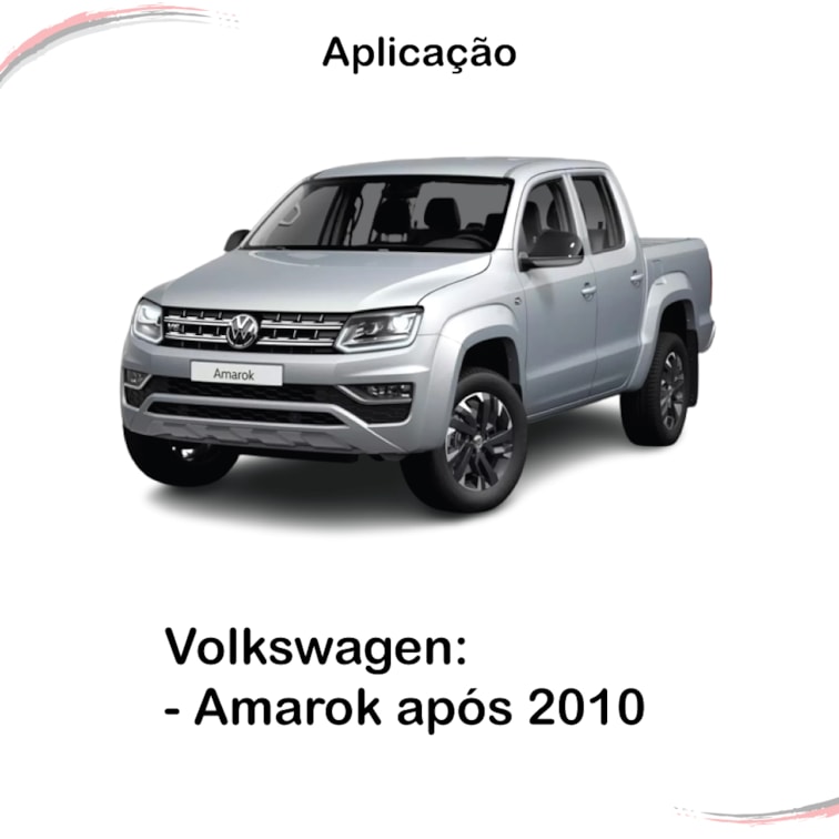 Kit Completo 4 Maçanetas Externas C/ Furo Amarok Após 2010