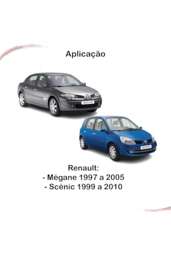 Kit Completo 4 Maçanetas Internas Megane Scenic 1997 a 2005