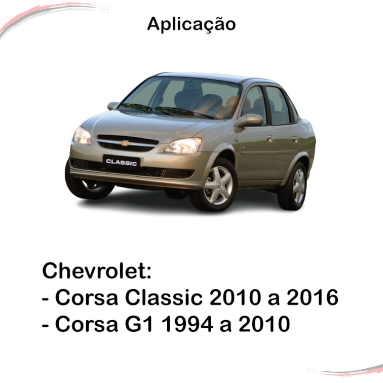 Kit Completo 4 Pestanas Externas Corsa G1 Corsa Classic