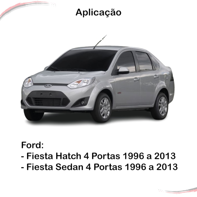 Kit Completo 4 Pestanas Internas Fiesta G1 4 Portas 96 a 13