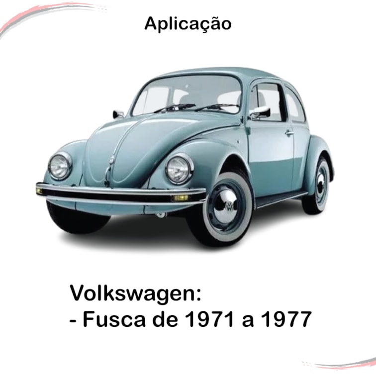 Kit Completo Manivela e Maçaneta Inter Cromado Fusca 71 a 77