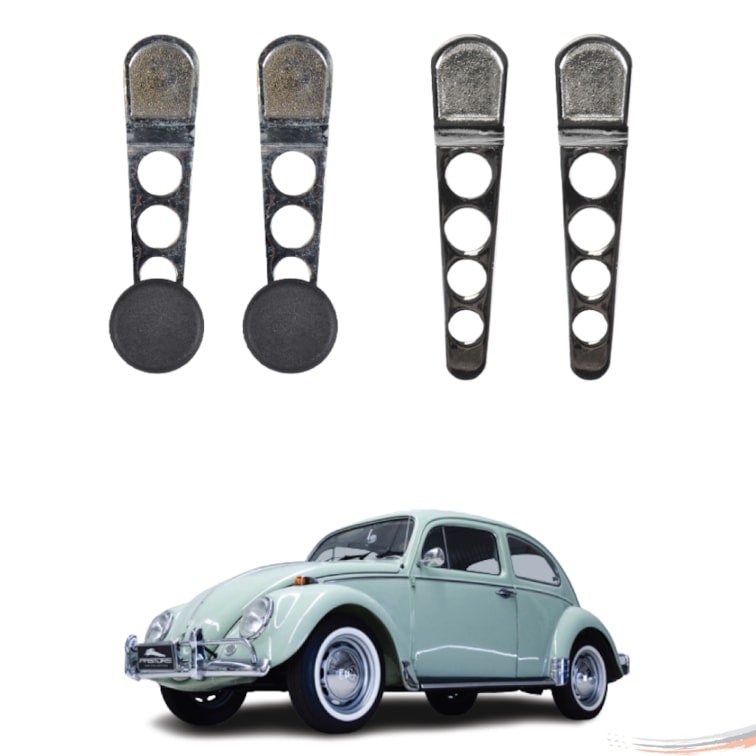 Kit Completo Manivela e Maçaneta Intern Cromado Fusca Até 70