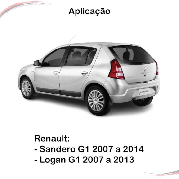 Kit Fechadura e Batente do Porta-Malas Sandero G1 07 a 14