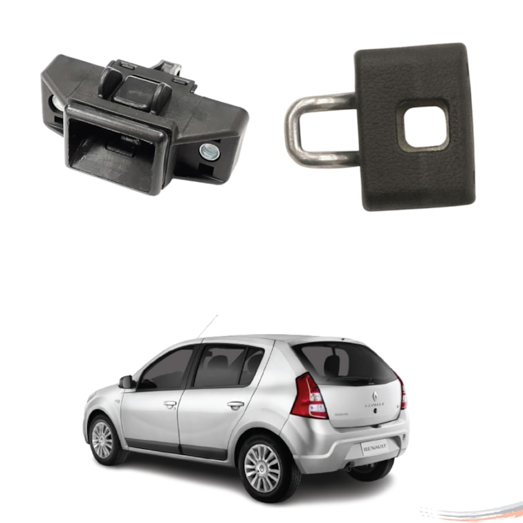 Kit Fechadura e Batente do Porta-Malas Sandero G1 07 a 14