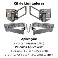 Kit Limitador com Suporte Estágios Porta Báu Fiorino 85 a 13