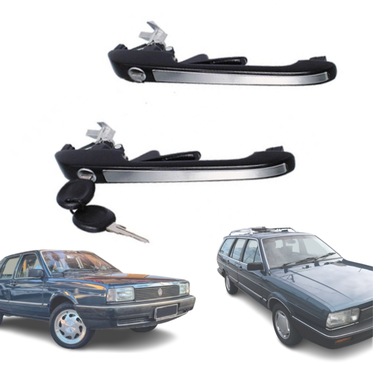 Kit Maçaneta Ext Dianteira Porta Santana Quantum Até 1990