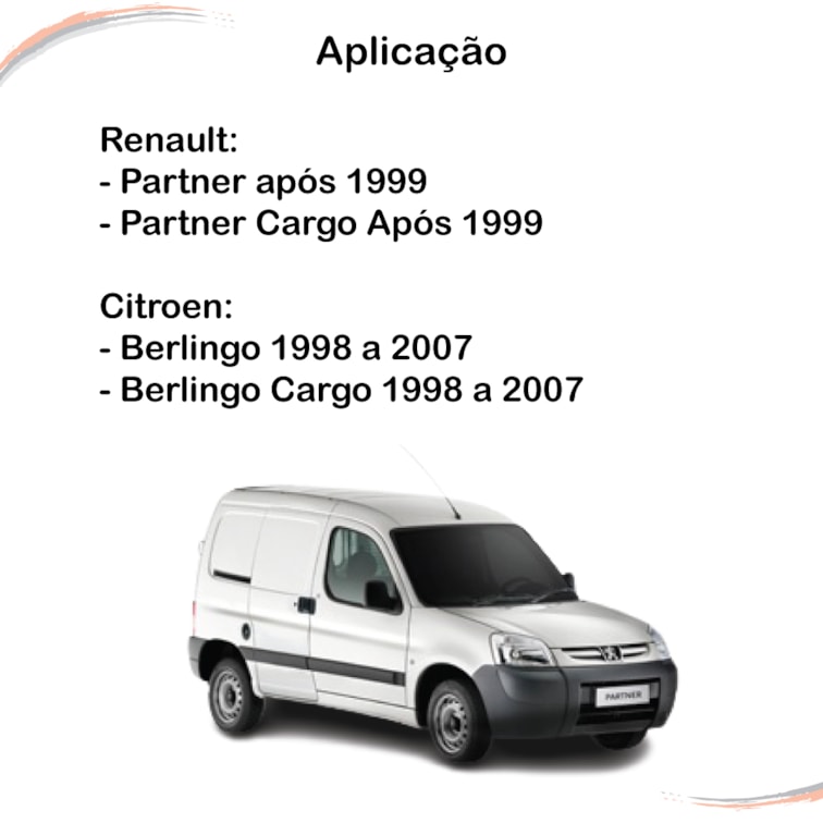 Kit Máquina do Vidro Manual + Manivela Partner após 1999