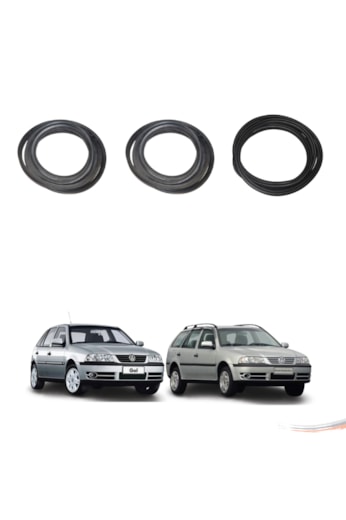 Kit Par Borrachas Porta e Porta Mala Gol Parati G2 G3 G4