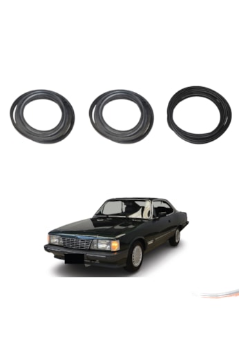 Kit Par Borrachas Porta e Porta-Mala Opala até 92 2 Portas