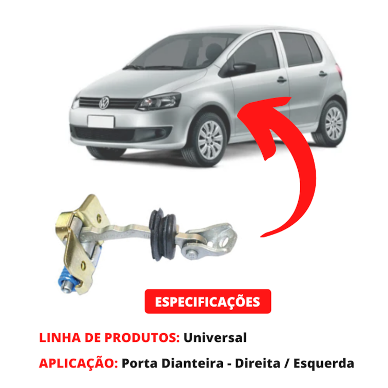Limitador Porta Dianteira Direita Esquerda Fox 2003 Até 2022