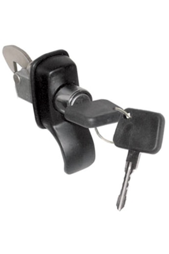 Maçaneta Ext Porta Com Botão Linha Agrícola Uso Geral Preta