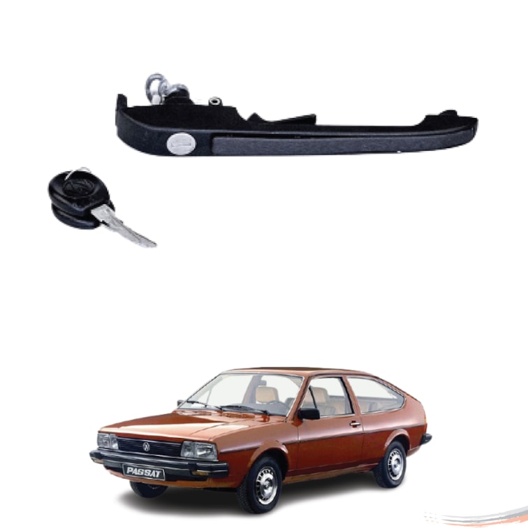 Maçaneta Ext Porta  Dianteira Passat 77 A 88 Preto