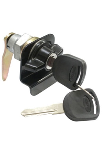 Maçaneta Ext Porta Lat C/ Chave Linha Agrícola Baús Preta