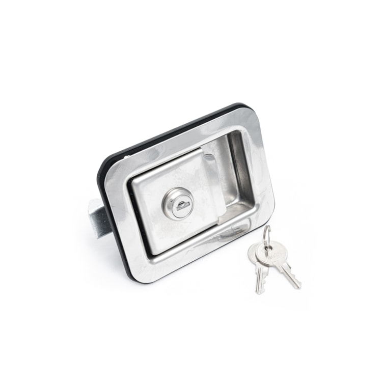 Maçaneta Externa Polído Aço Inox Bagageiros Baús Ônibus