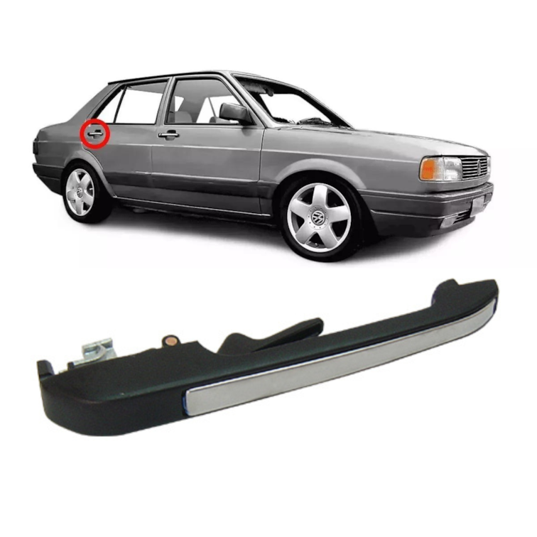 Maçaneta Externa Traseira Direita Metal Santana 1984 À 1991