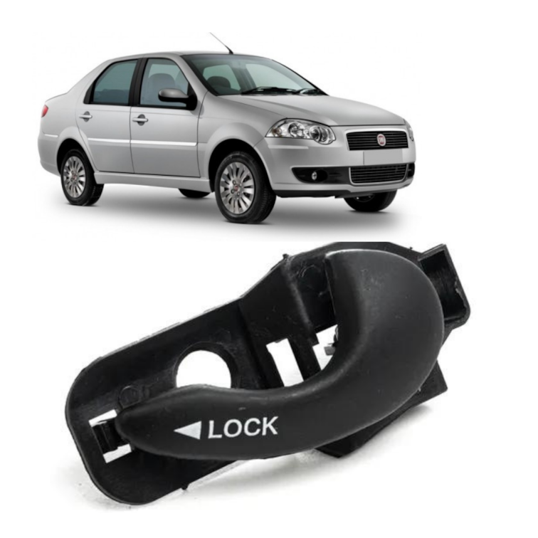 Maçaneta Int Porta Esq Diant Siena Preta