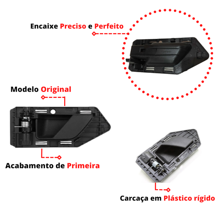 Maçaneta Interna Gatilho Puxador Direito Partner Cargo 99