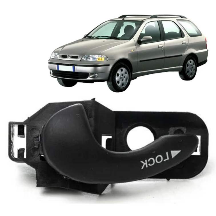 Maçaneta Interna Porta Dir Diant Palio Weekend Preta