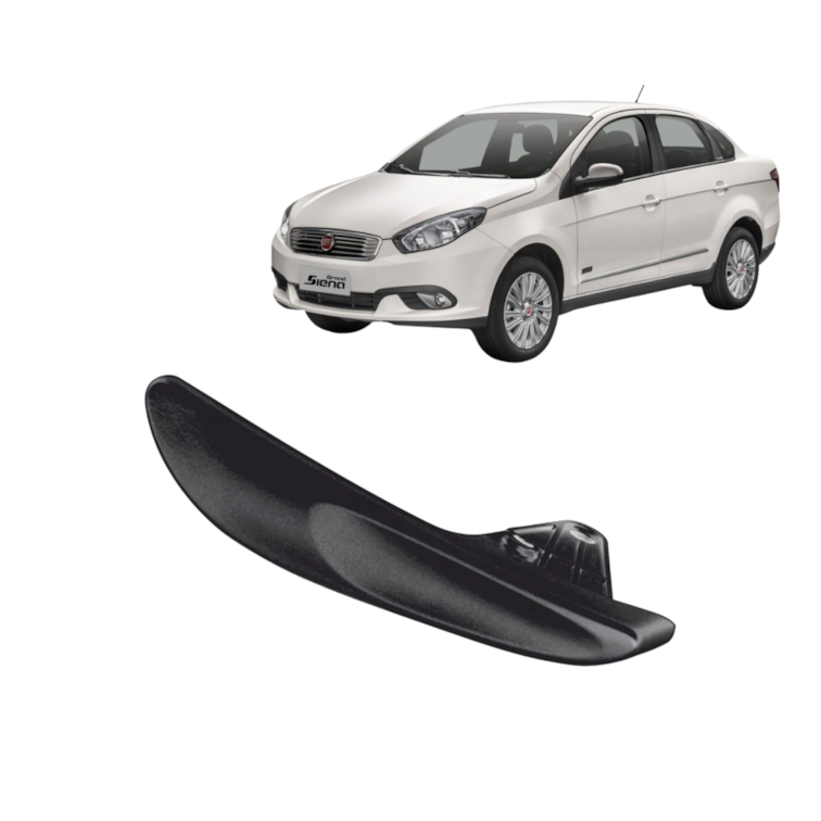 Maçaneta Interna Porta Esq Diant Siena G2 Após 12 Preta