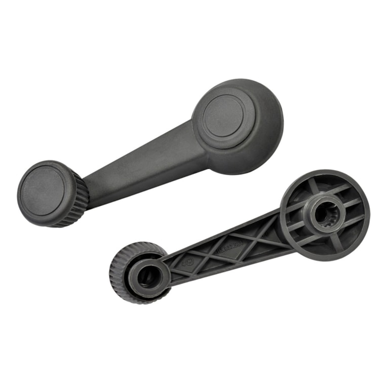 Manivela Reguladora Do Vidro Porta Dianteira Direita e Esquerda Cinza - Volkswagen Brasilia 73 à 81