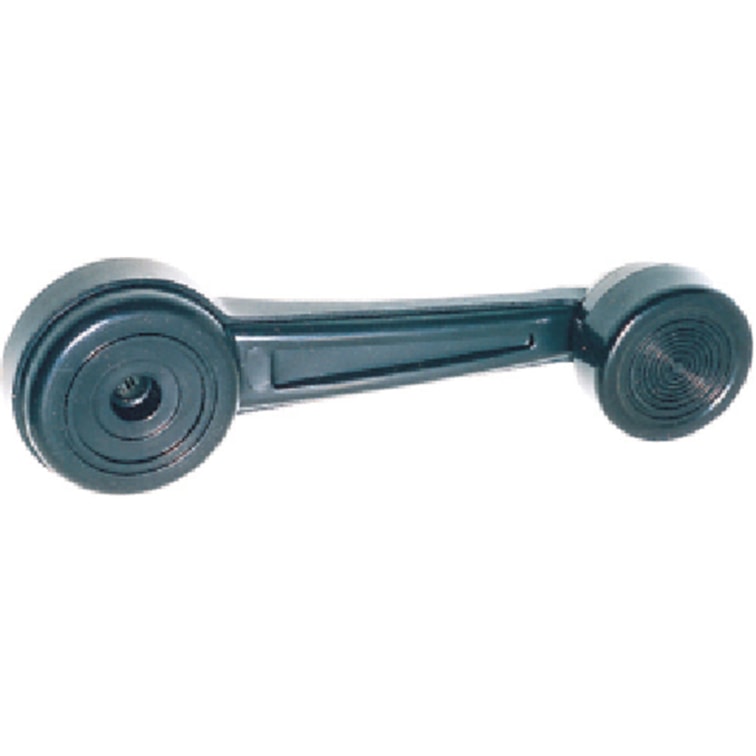 Manivela Reguladora Do Vidro Porta Dianteira Direita e Esquerda Preto Nylon - Ford Belina II 77 à 91 - Caminhões