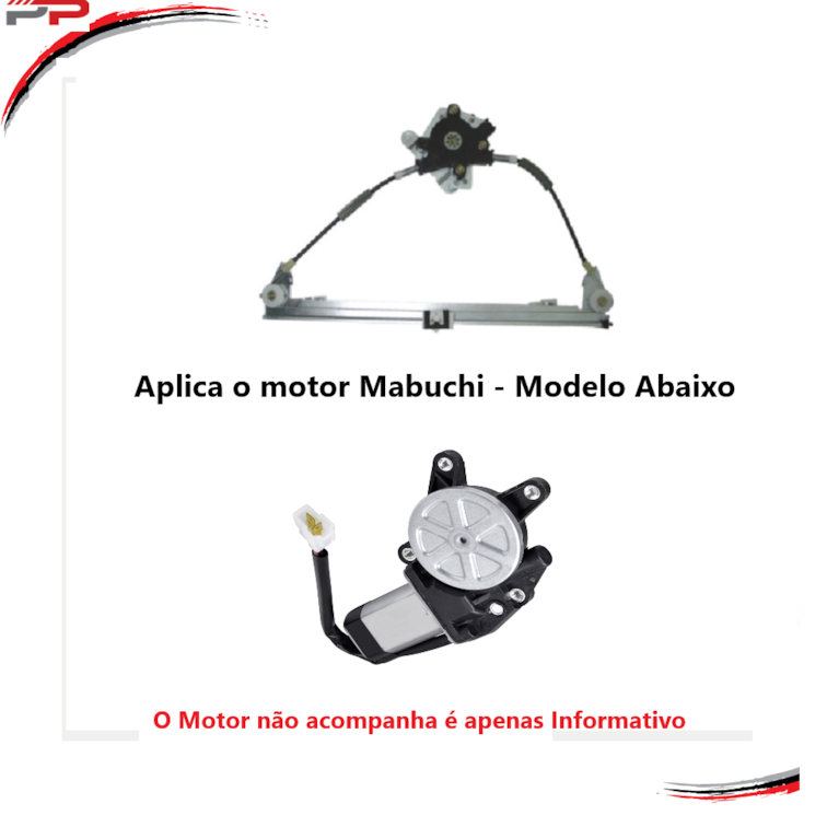 Máquina Vidro Elétrico S/Motor Direito Clio 99-16 4pts - Mab