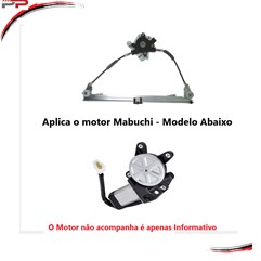 Máquina Vidro Elétrico S/Motor Direito Clio 99-16 4pts - Mab
