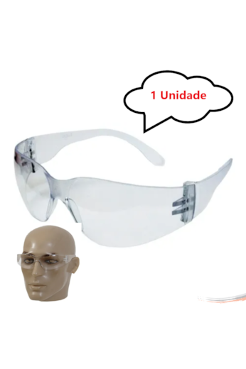 Óculos De Proteção Antiembaçante Incolor Premium Promoção