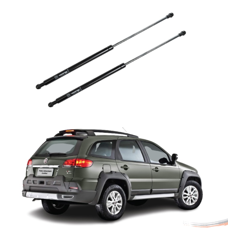 Par Amortecedor do Porta-Malas 52,6cm Palio Weekend Após 04