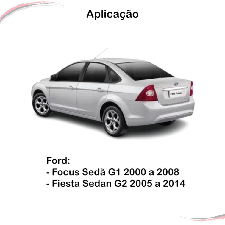 Par Amortecedor do Porta-Malas Focus Sedan G1 2000 a 2008