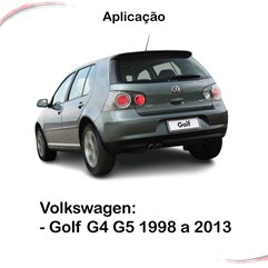 Par Amortecedor Mola Gás Porta-Malas Golf G4 G5 1998 a 2013