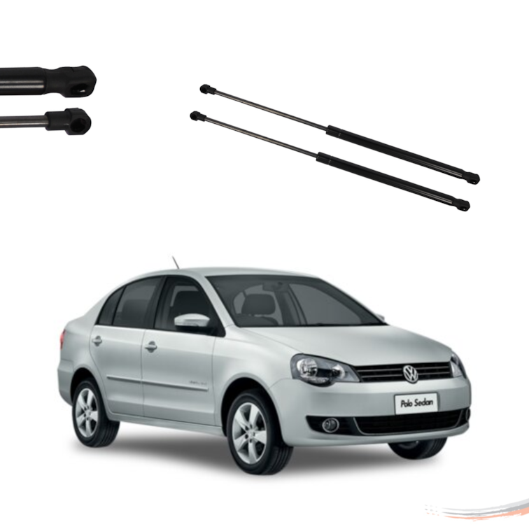 Par Amortecedores Capô Polo Polo Sedan 02 A 06