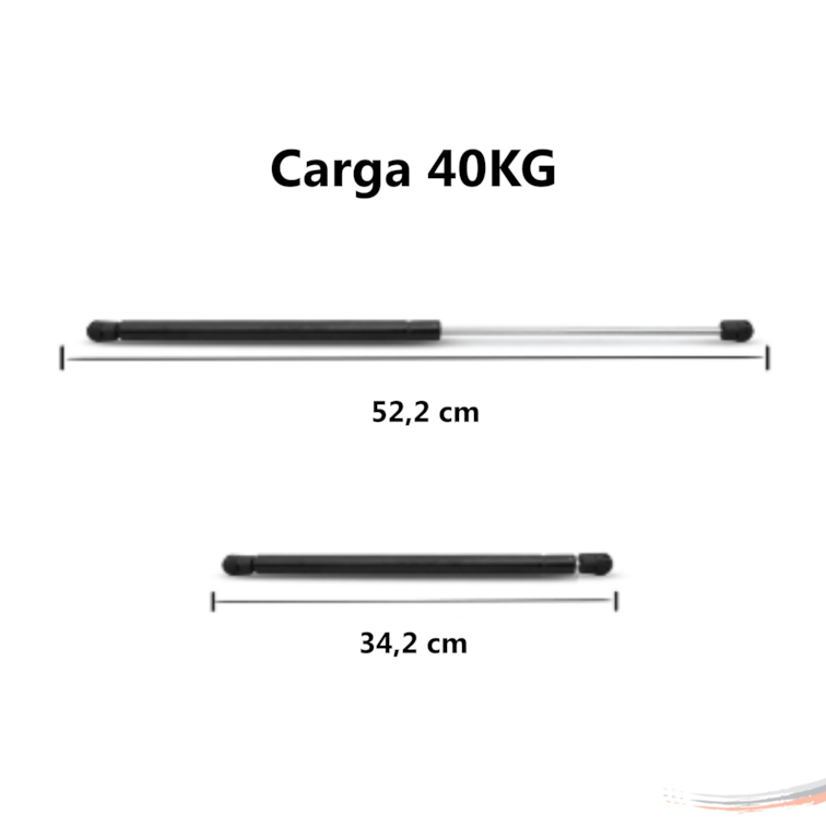 Par Amortecedores Tampa Bagageiro Mercedes Ônibus O-364-400