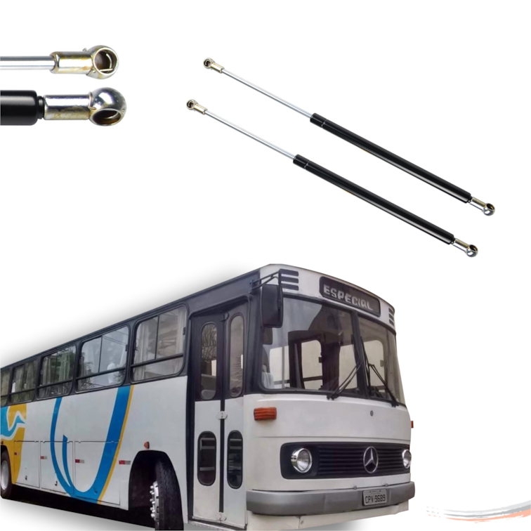 Par Amortecedores Tampa Bagageiro Mercedes Ônibus O-364-400