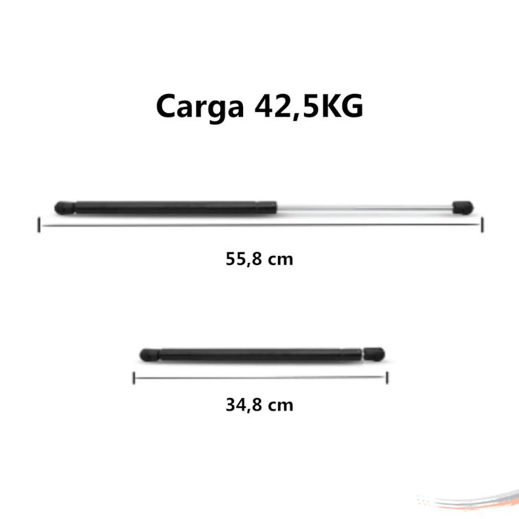 Par Amortecedores Tampa Porta-Malas Kicks Após 16