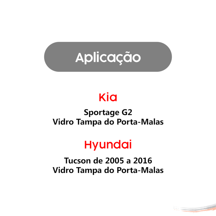 Par Amortecedores Vidro Tpa Porta-Mala Sportage G2 Tucson G1