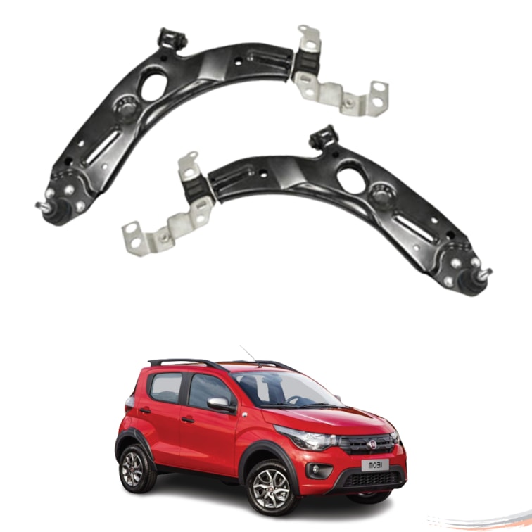 Par Bandeja Suspensão Completa Dianteira FIAT Mobi Após 2016