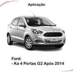 Par Borrachas da Porta Modelo Original Ford Ka G2 Após 2014