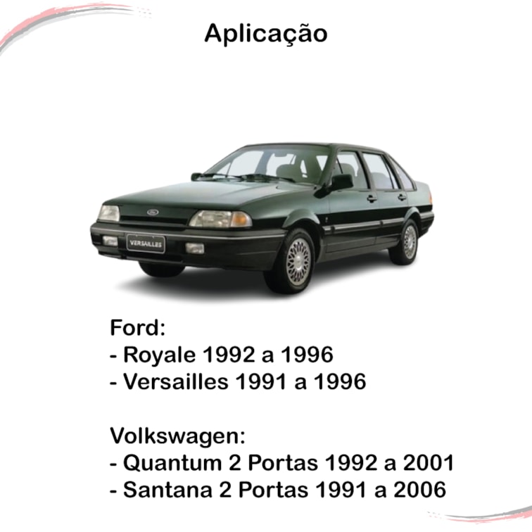 Par Borrachas Quebra-Vento Royale Versailles 1992 a 1996