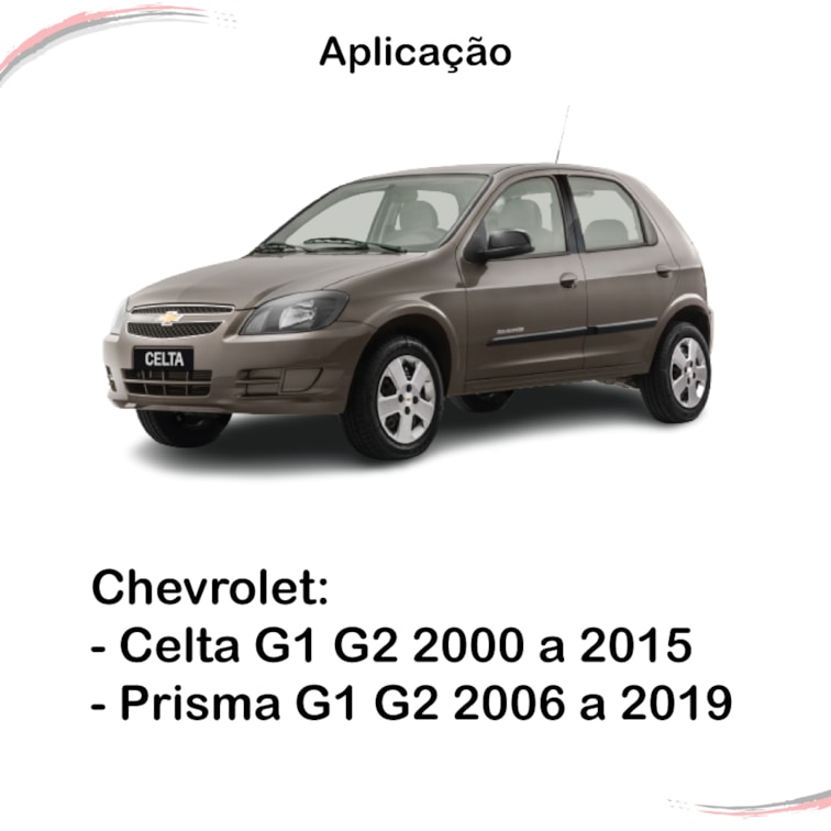 Par Canaleta Porta Dianteira Celta Prisma Todos 4 Portas