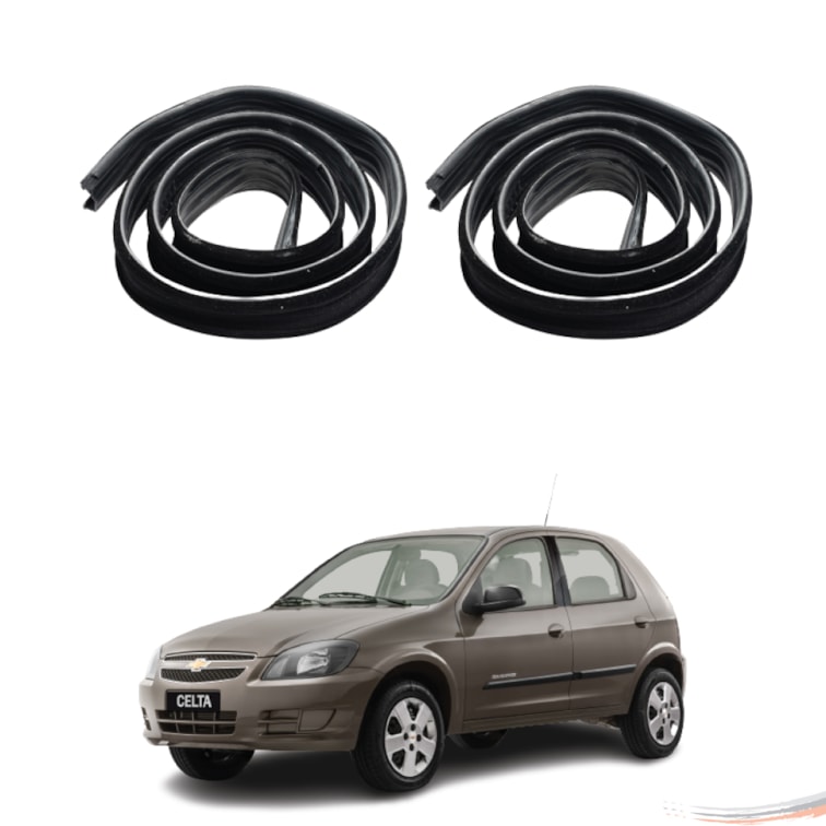Par Canaleta Porta Dianteira Celta Prisma Todos 4 Portas