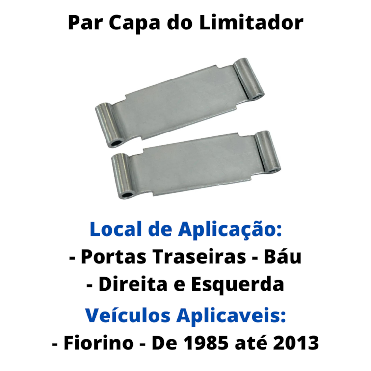 Par Capa Limitador Porta Traseira Báu Fiorino De 85 a 13