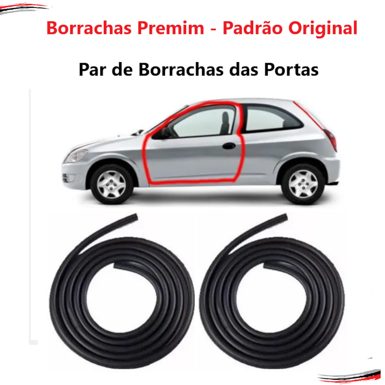 Par De Borrachas Da Porta Kadett Ipanema