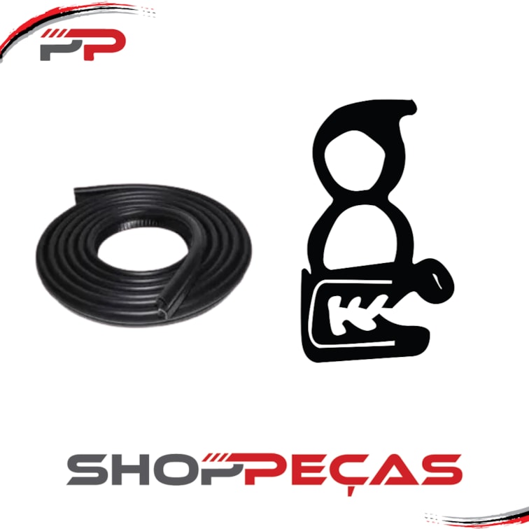 Par De Borrachas Porta Corcel Del Rey Belina Pampa Após 78