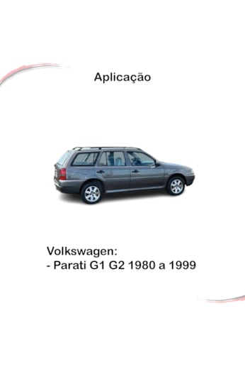 Par de Borrachas Sem Friso da Janela Fixa Parati 1980 a 1999