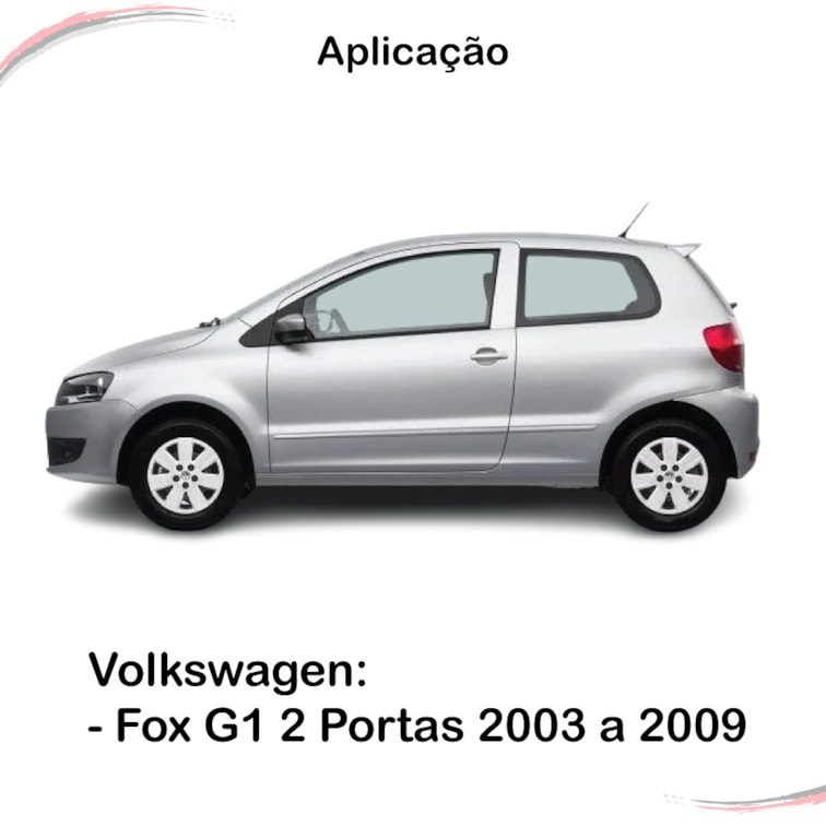 Par de Pestana Interna DIR e ESQ Fox G1 2 Portas 2003 a 2009
