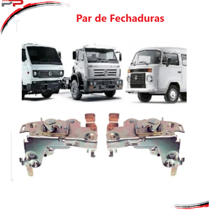 Par Fechaduras Portas Dianteiras Kombi Clipper 1975 a 2013